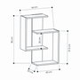 Hanah Home Paranoid Estantería de Pared Antracita y Roble Oscuro